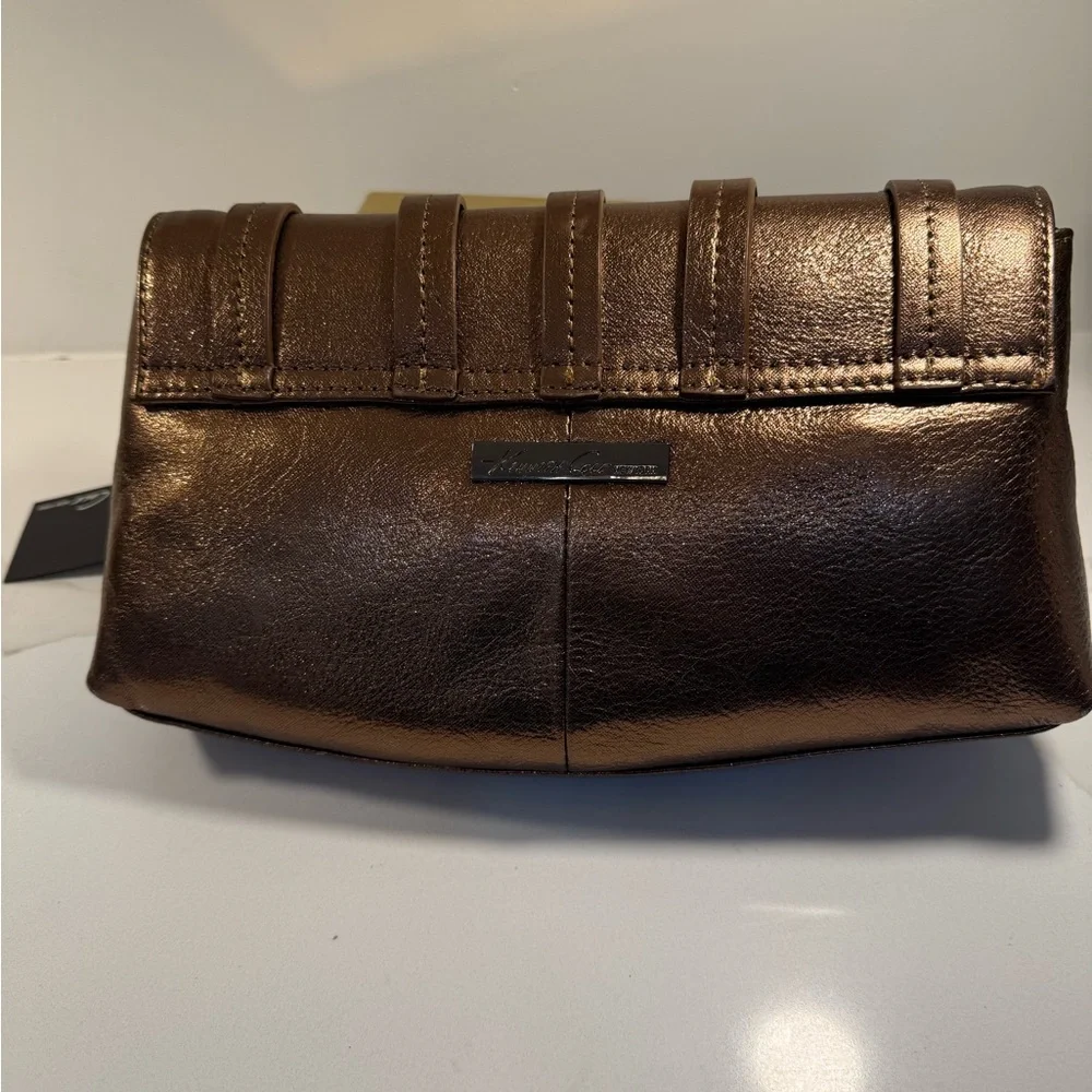 Kenneth Cole Metallic Brown/Bronze Ladies Purse - Picture 3 of 5